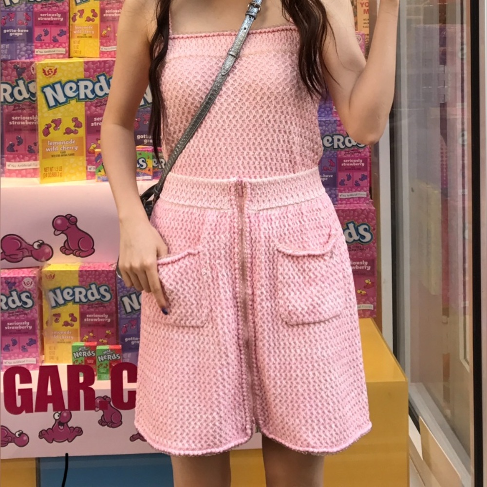 Chanel Pink Knit Women's Top Vintage